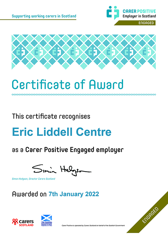 Eric Liddell Centre Engaged Certificate copy 2.jpg