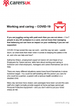 image for Working and Caring During Covid-19